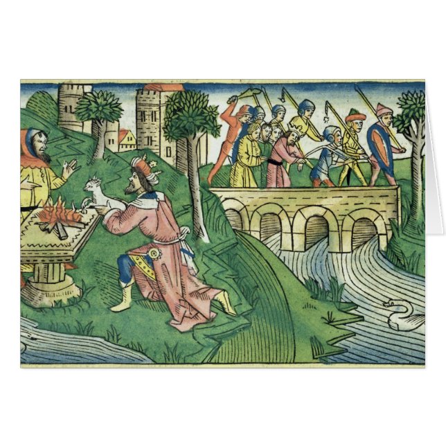 2人の王は16 9-16ダマスカスの人々cを取られます (正面横)