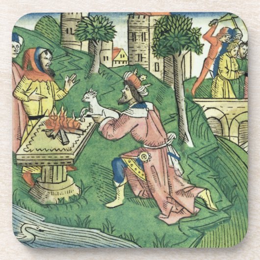 2人の王は16 9-16ダマスカスの人々cを取られます コースター (正面)