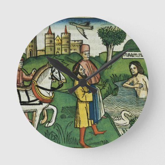 2人の王5 14 「NuからのNaamanの清潔になること、 ラウンド壁時計 (正面)