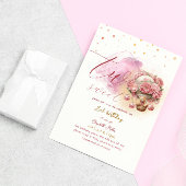 2人の甘い魅惑のバルーンガール2nd誕生日 招待状