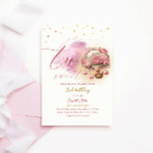 2人の甘い魅惑のバルーンガール2nd誕生日 招待状