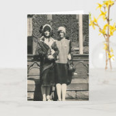 2人の男がドラッグで市内札に出て カード (黄色い花)