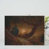 2人の男が夜に月を眺める カード (スタンド正面)