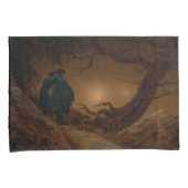 2人の男が夜に月を眺める 枕カバー (正面右)