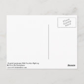 2人の男が戦う沿岸の風景 ポストカード (裏面)