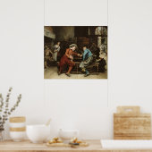 2人の男が酒場で話す ポスター (キッチン)