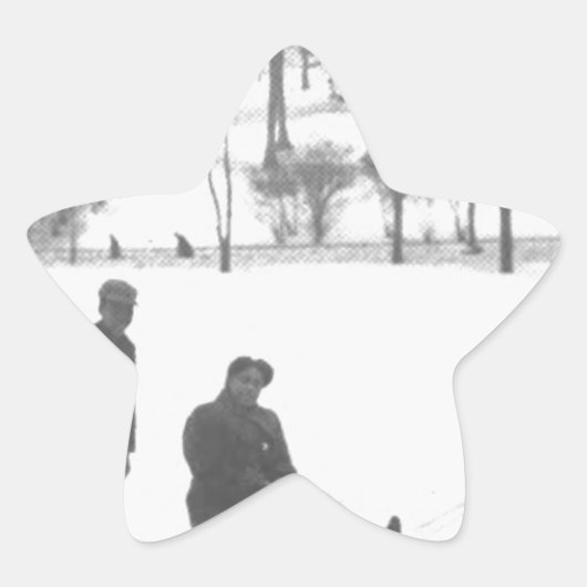 2人の男の子が男の子を眠りに誘う 星シール (正面)