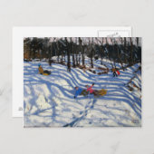 2人の男の子はソファ・モルジンから落ちた ポストカード (正面/裏面)