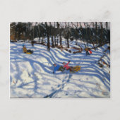 2人の男の子はソファ・モルジンから落ちた ポストカード (正面)