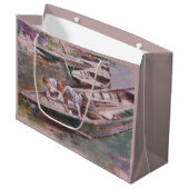 2人の男の子をボートで（Theodore Robinson著） ラージペーパーバッグ (正面アングル)