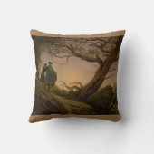 2人の男の月の茶色の装飾用クッション クッション (裏面)