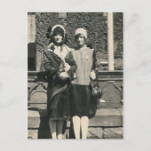 2人の男性がドラッグで町のポストカードにアウト ポストカード (正面)