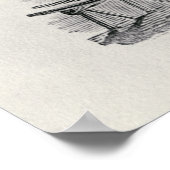 2人の男性と樽カート ポスター (角)