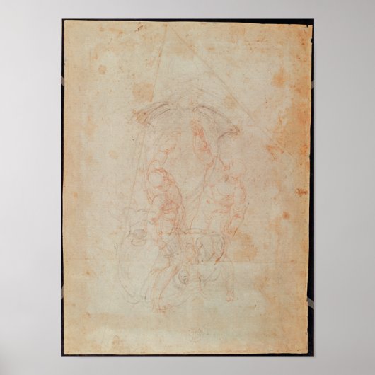 2人の男性姿の勉強 ポスター (正面)