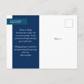 2人の発表結婚のみ 案内ポストカード (裏面)