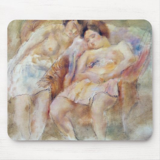 2人の眠る人 マウスパッド (正面)