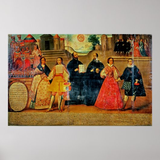 2人の結婚インカ女性の間のダブル ポスター (正面)