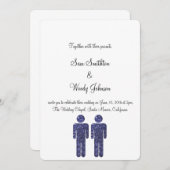 2人の結婚少年 招待状 (正面/裏面)