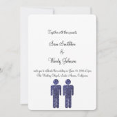 2人の結婚少年 招待状 (正面)