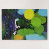 2人の美しい女性をボートで ジグソーパズル (横)