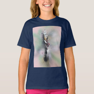 2人の羽の子供のTシャツ Tシャツ