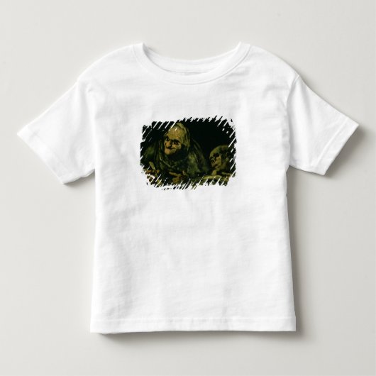 2人の老人の食べること トドラーTシャツ (正面)