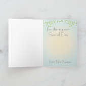 2人の花嫁が愛を祝福する レズビアン 結婚式 ありがとう カード (内部)