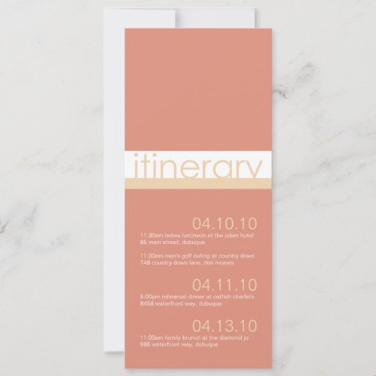 2人の花嫁のための日程発表 招待状 (正面)