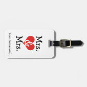 2人の花嫁の新婚旅行結婚の主婦 ラゲッジタグ (正面横)