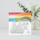 2人の花嫁の結婚式 招待状 (スタンド正面)