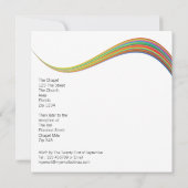 2人の花嫁の結婚式 招待状 (裏面)