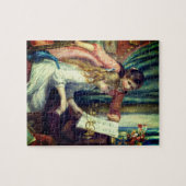 2人の若い女の子がピアノを弾いているルノアール: ジグソーパズル (横)