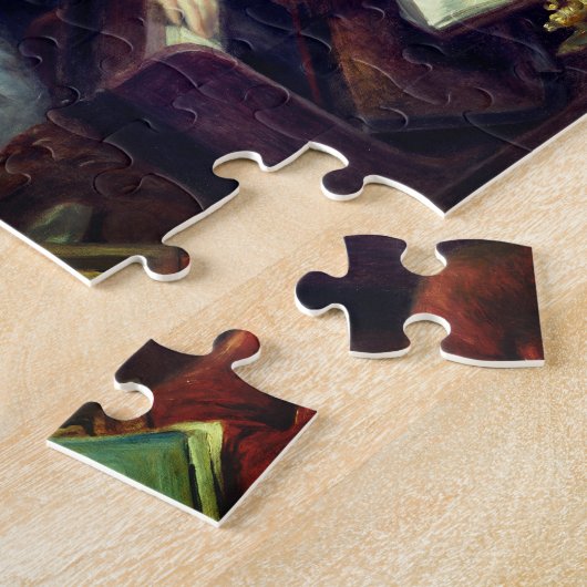 2人の若い女の子がピアノを弾いているルノアール: ジグソーパズル (側面)