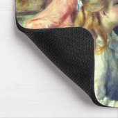 2人の若い女の子がピアノを弾いているルノアール: マウスパッド (コーナー)