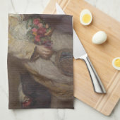 2人の若い女の子が帰宅 キッチンタオル (四つ折り)