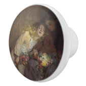 2人の若い女の子が帰宅 セラミックノブ (右)