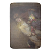 2人の若い女の子が帰宅 バスマット (正面縦)