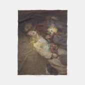 2人の若い女の子が帰宅 フリースブランケット (正面)