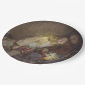 2人の若い女の子が帰宅 ペーパープレート (アングル)