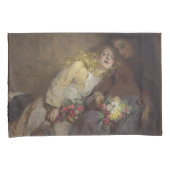 2人の若い女の子が帰宅 枕カバー (正面右)