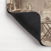 2人の若者(ペン及び茶色インクとの自画像 マウスパッド (コーナー)