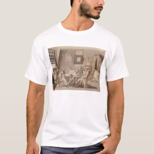 2人の若者(ペン及び茶色インクとの自画像 Tシャツ