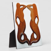 2人の見晴らし人魚 フォトプラーク (側面)