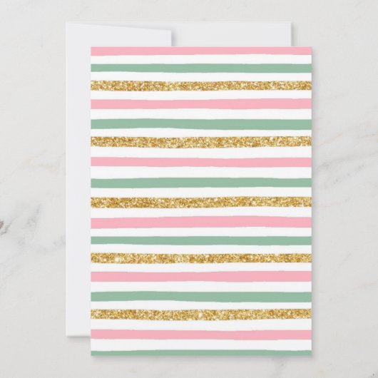 2人の誕生日パーティーへの招待のお茶 招待状 (裏面)