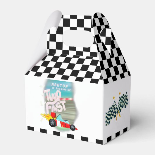 2人の誕生日パーティー フェイバーボックス (正面サイド)