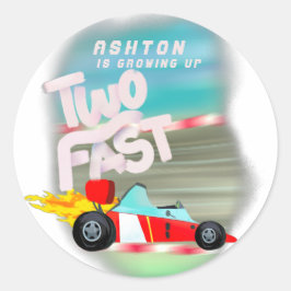 2人の誕生日パーティー ラウンドシール