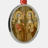 2人の貧しいクレア聖人(SAU 027) メタルオーナメント (右)