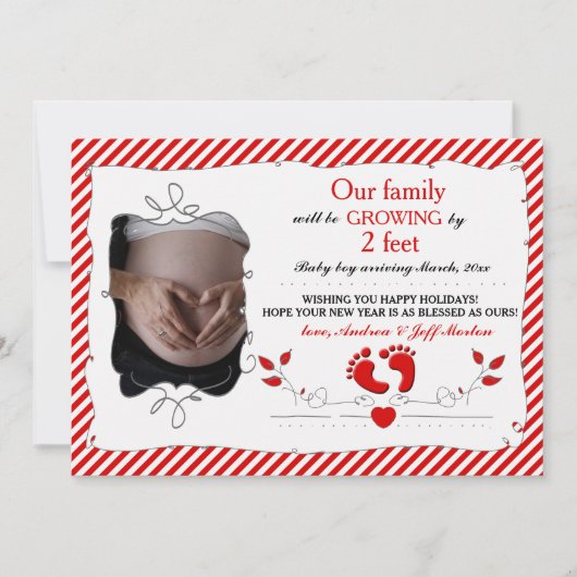 2人の足が増える シーズンカード (正面)