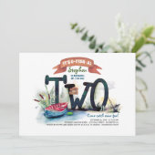 2人の釣り好きな男の子の誕生日を祝おう 招待状 (スタンド正面)