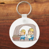 2人の鉱夫 キーホルダー (正面)